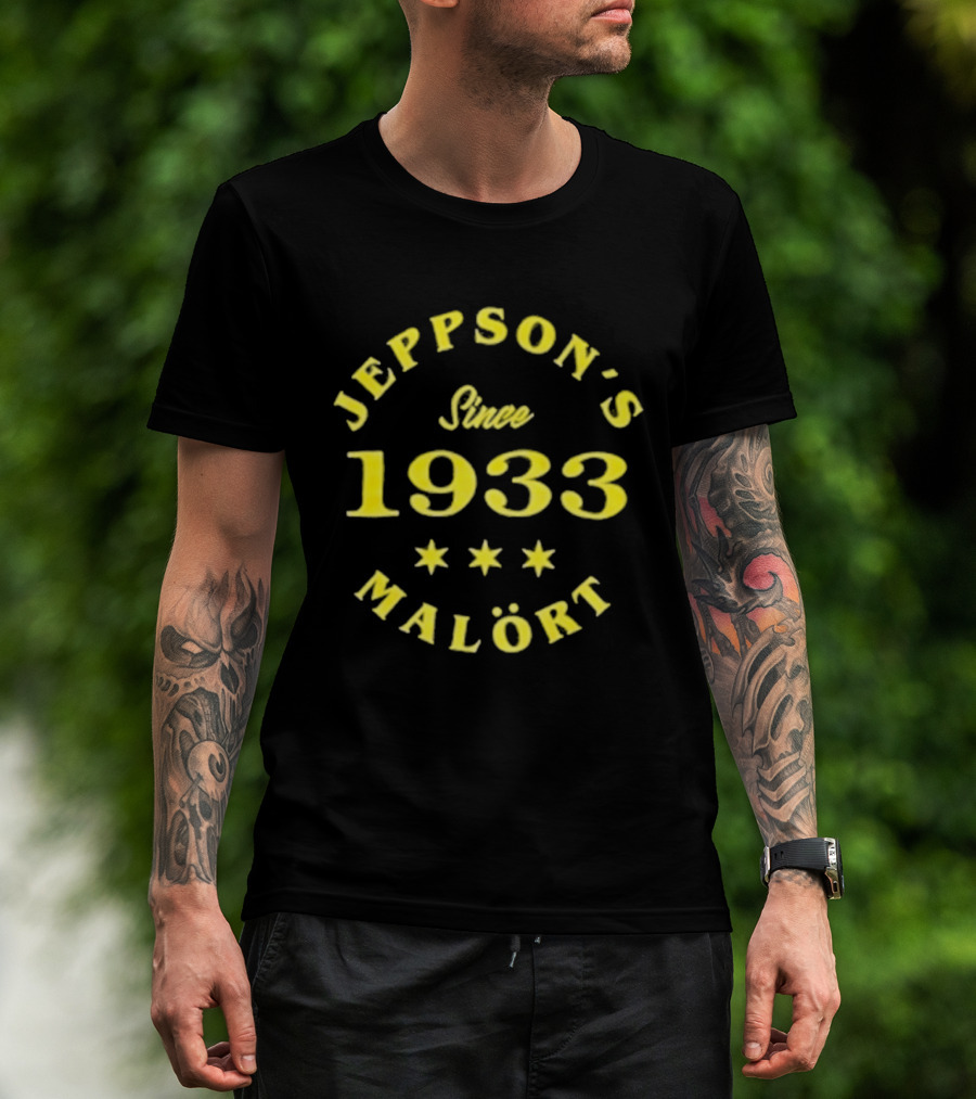 Jeppson's Malort 1933 Vintage Style Three Stars T-Shirt