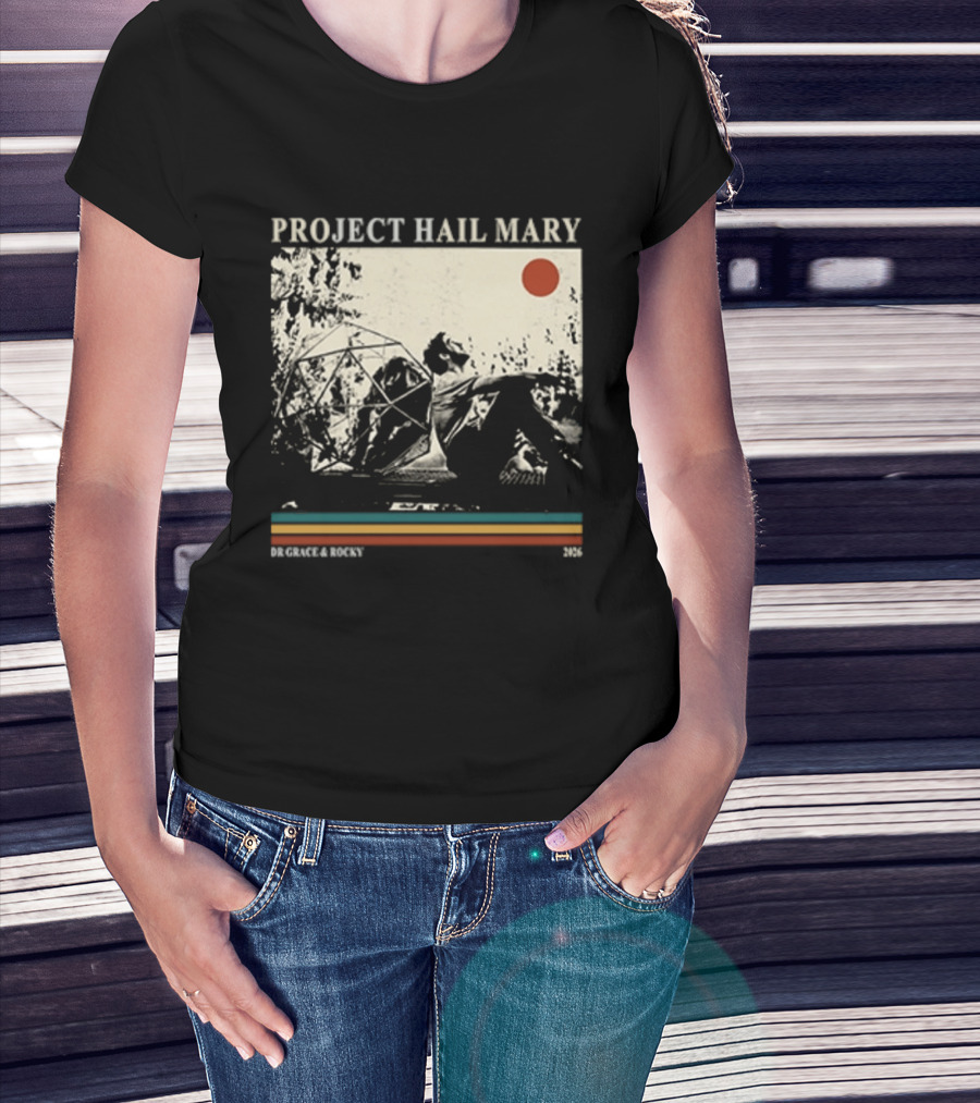 Project Hail Mary Dr Grace & Rocky 2021 Vintage Cover T-Shirt