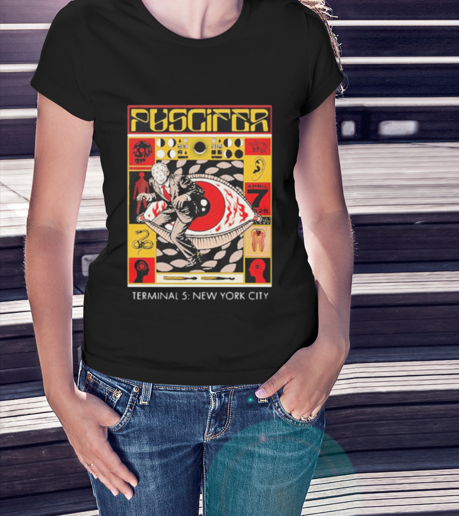 Puscifer The Normal Isn't Tour 2026 Terminal 5 New York City April 7 2026 Surreal T-Shirt