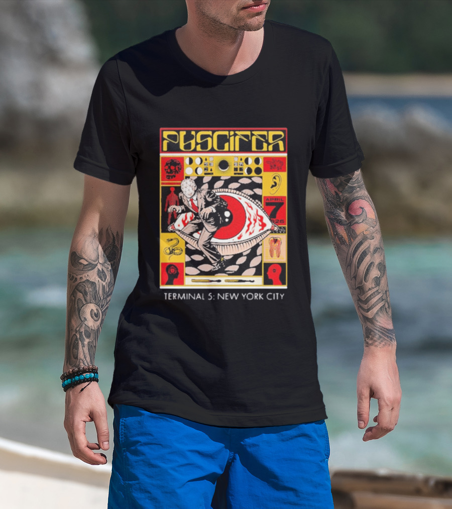 Puscifer The Normal Isn't Tour 2026 Terminal 5 New York City April 7 2026 Surreal T-Shirt