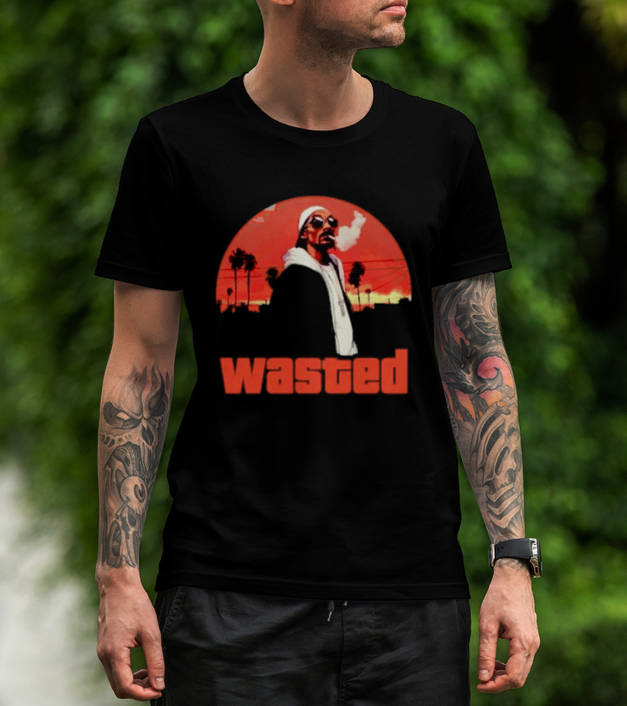 Wasted Sunset Palm Trees Snoop Dogg T-Shirt