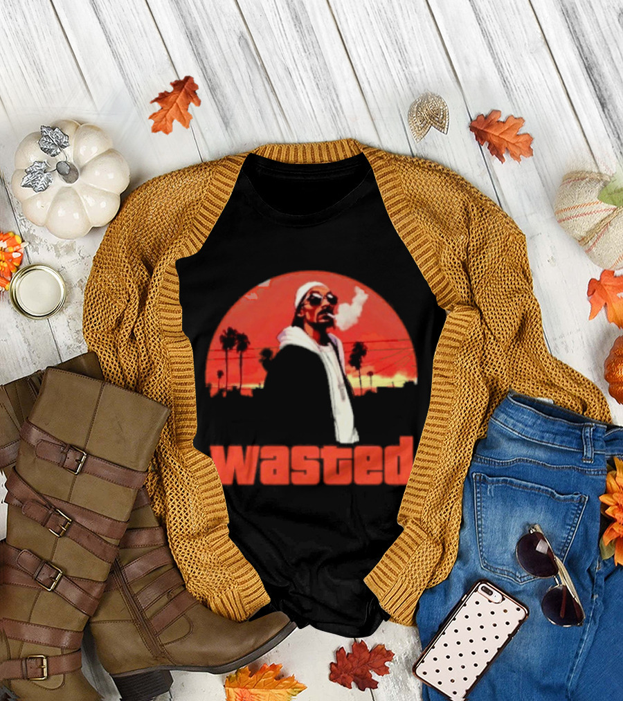 Wasted Sunset Palm Trees Snoop Dogg T-Shirt