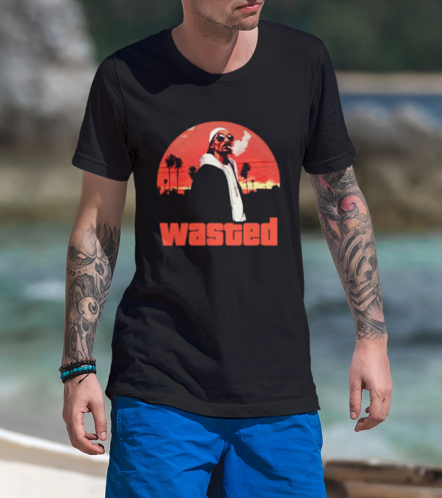 Wasted Sunset Palm Trees Snoop Dogg T-Shirt
