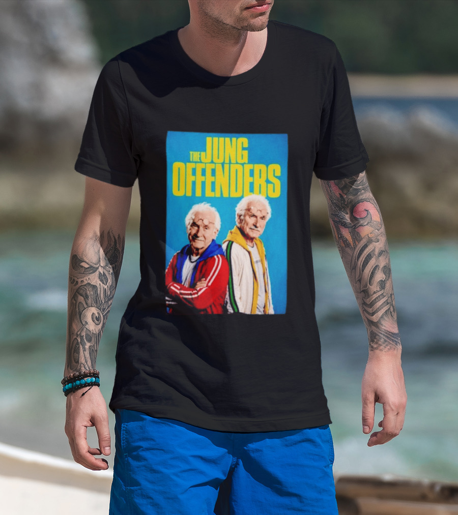 The Jung Offenders Comedy Duo Vintage Look T-Shirt