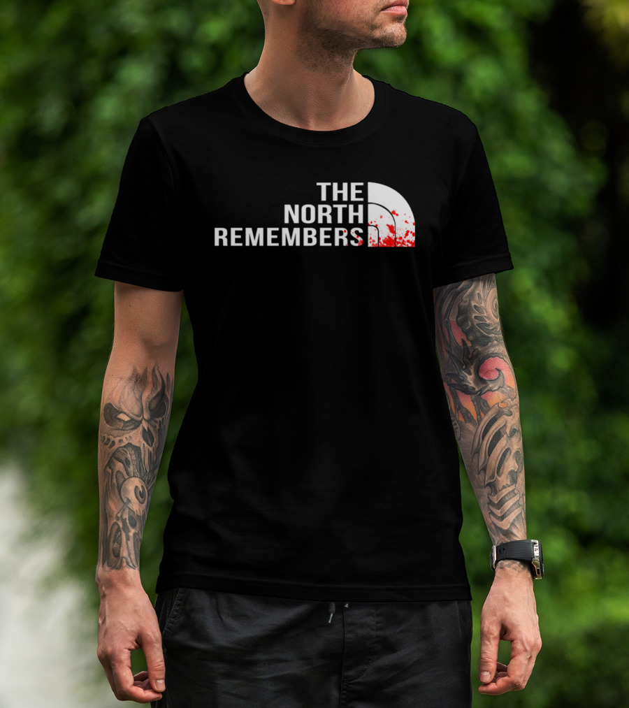 The North Remembers GOT Blood Splatter T-Shirt