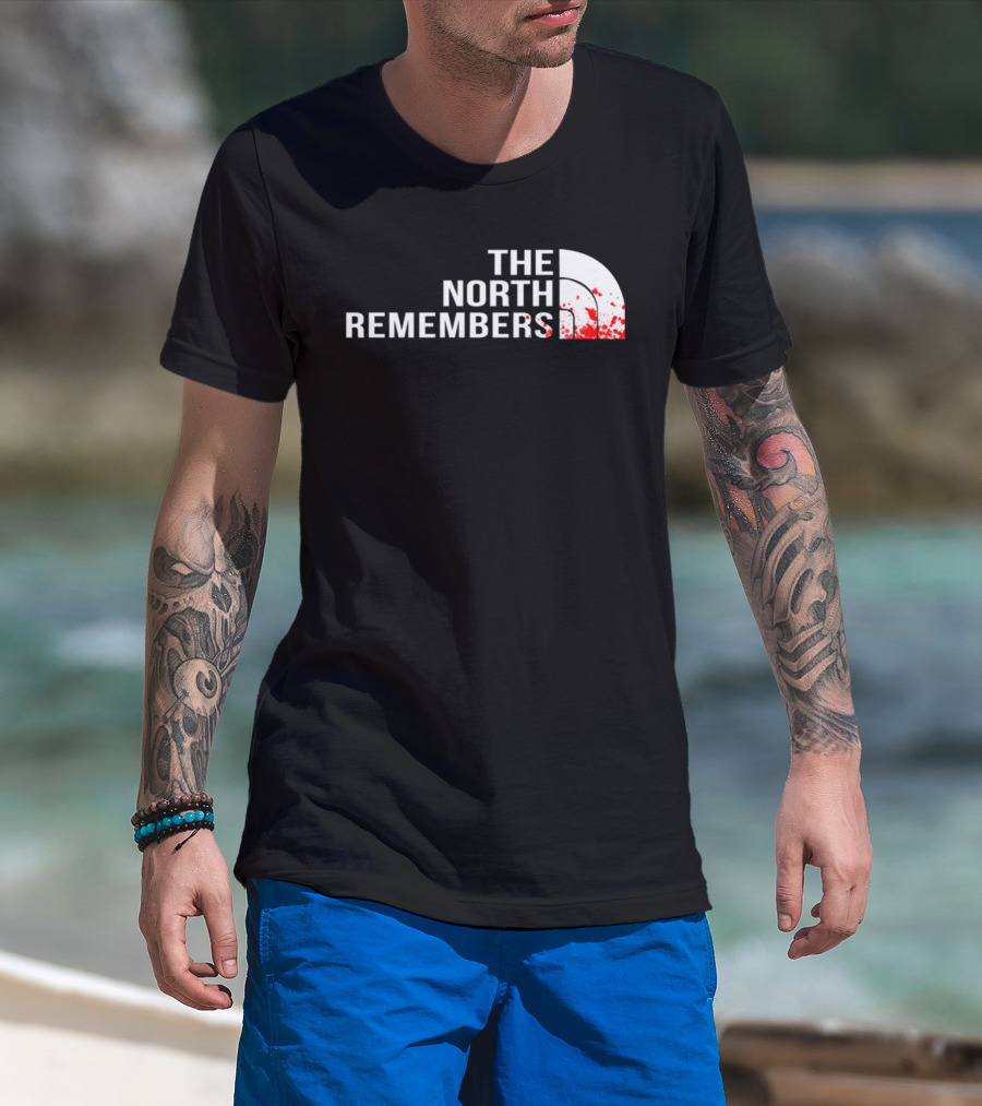 The North Remembers GOT Blood Splatter T-Shirt