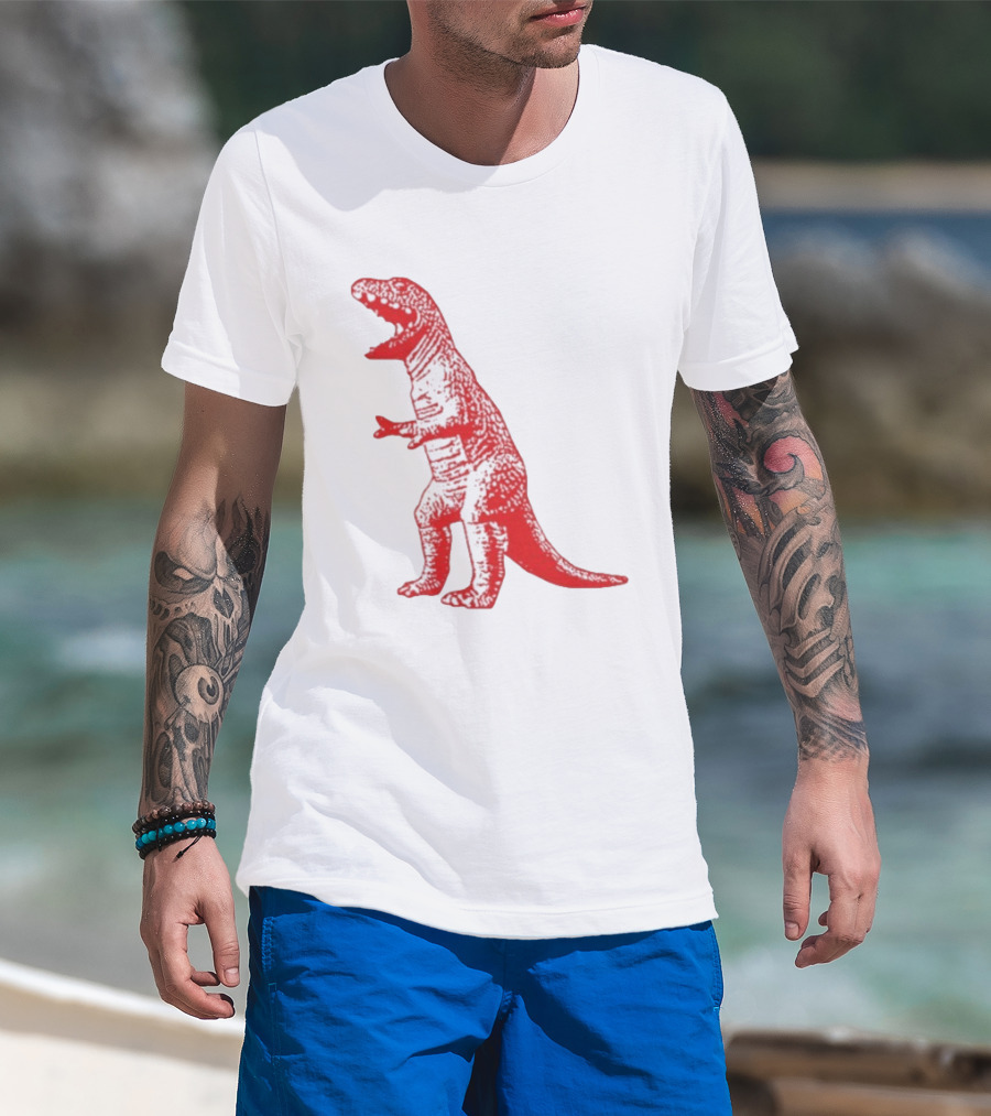 Red Rex Dinosaur Sheldon Cooper Bazinga T-Shirt