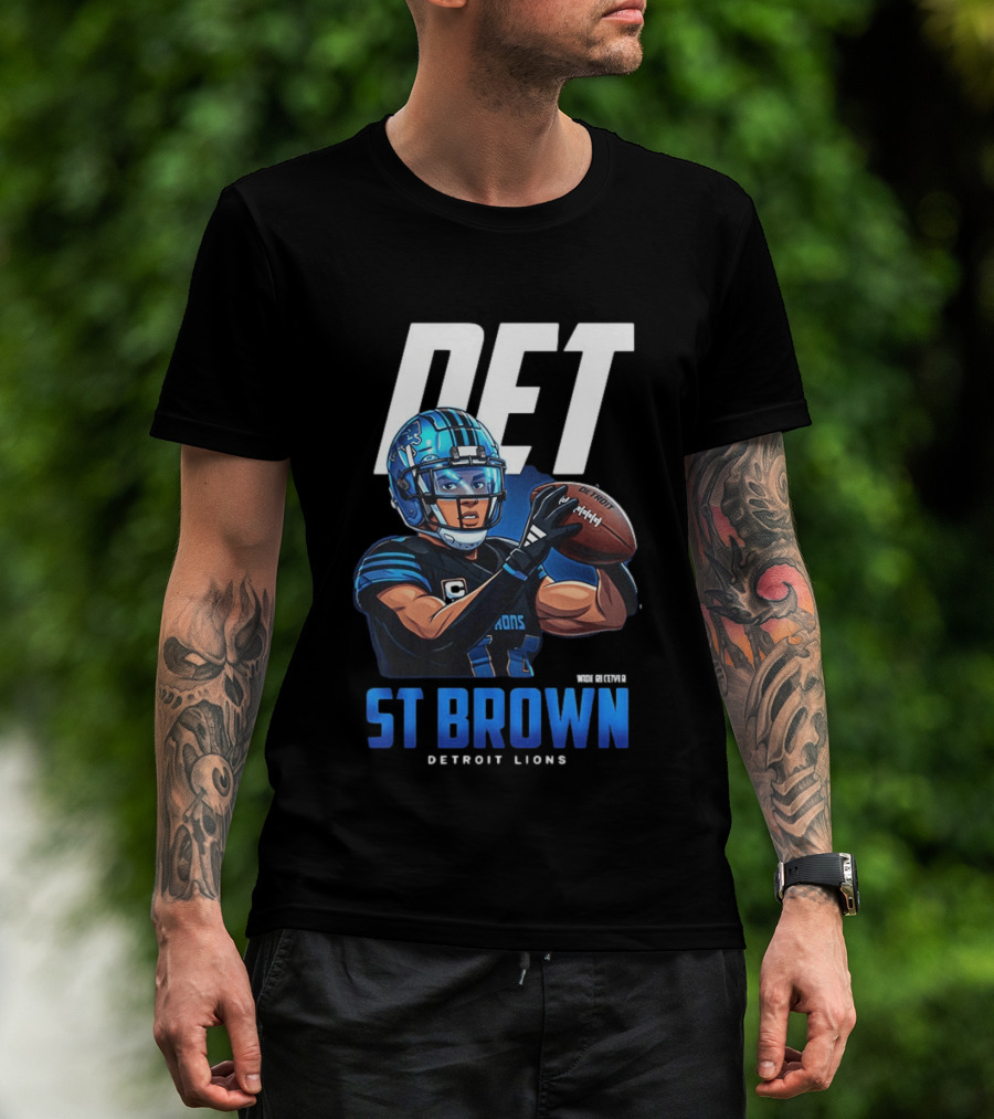 DET St Brown Detroit Lions Football T-Shirt