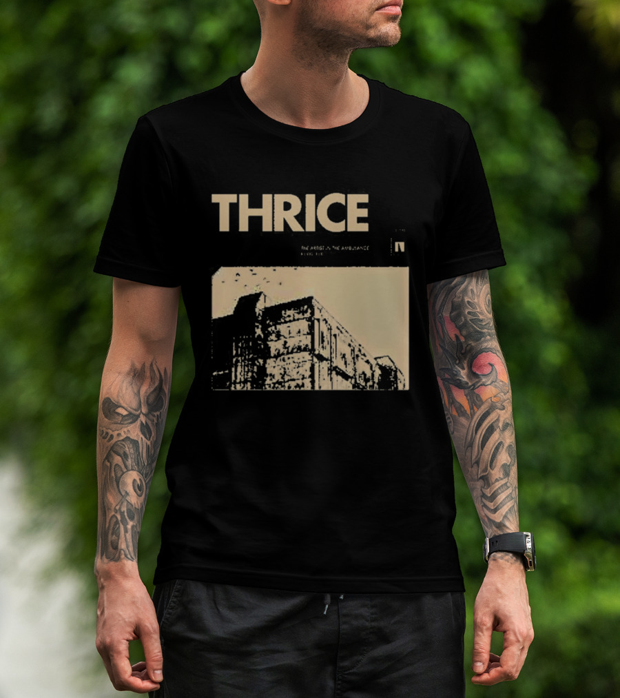 Thrice The Artist In The Ambulance Album Cover Art Building T-Shirt
