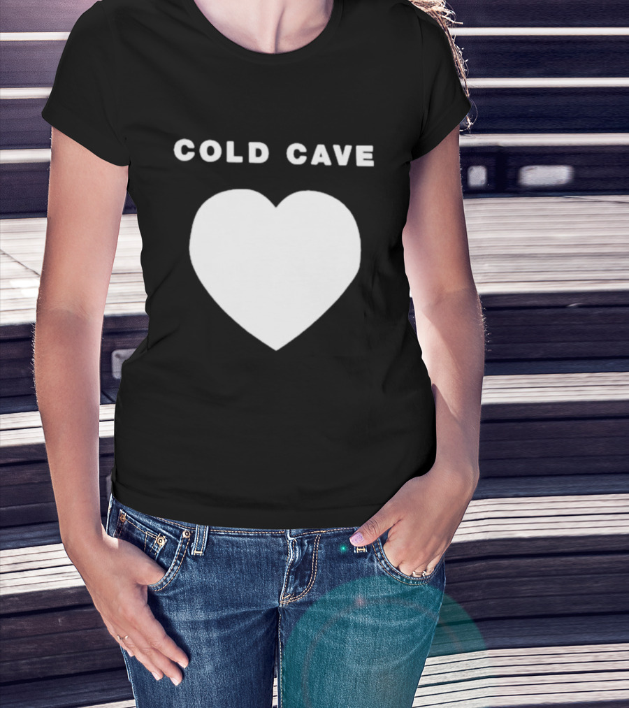 Heartworm Press Cold Cave White Heart T-Shirt