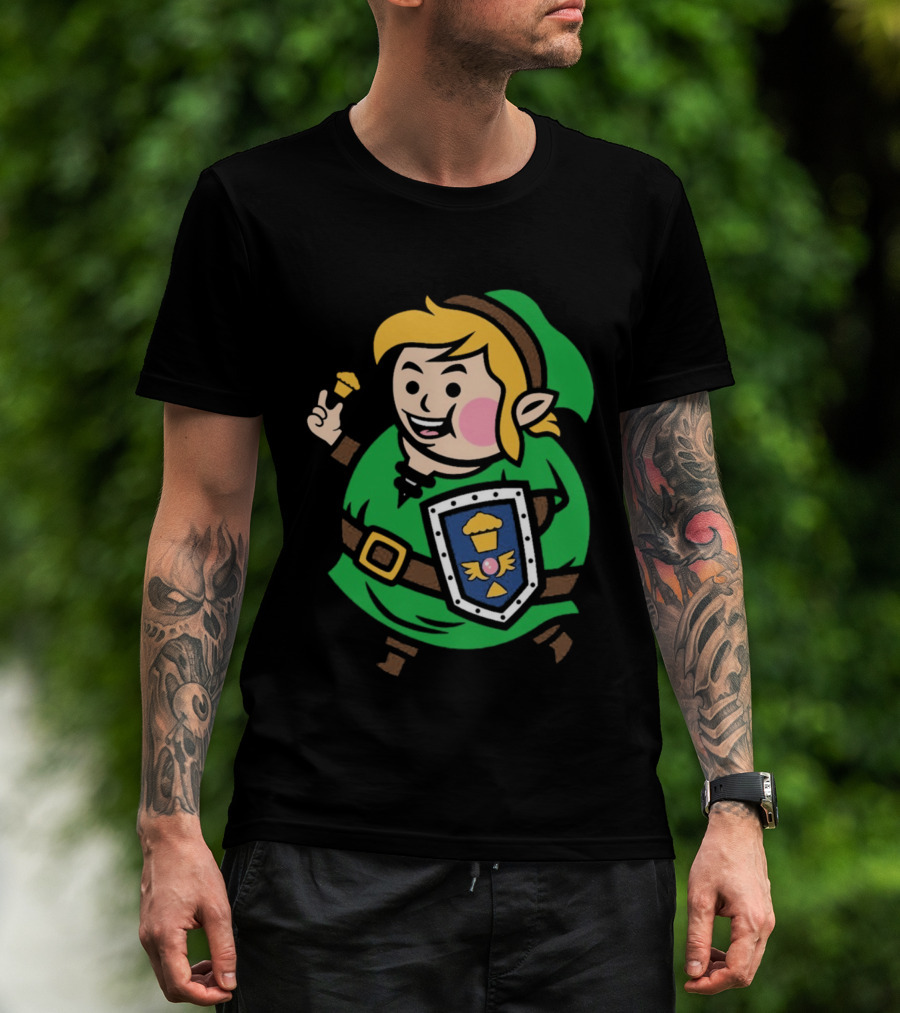 Johnny Cupcakes Legend Big Kid Green Outfit Shield Cupcake Hero T-Shirt