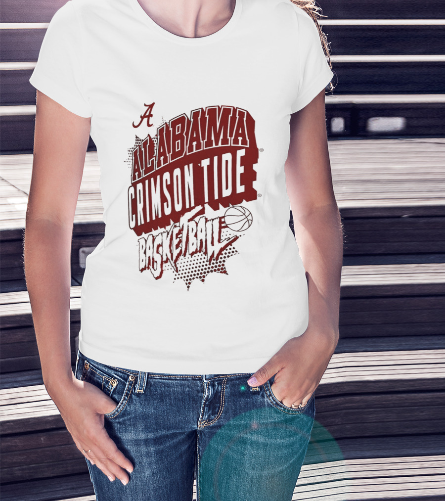 Alabama Crimson Tide Basketball NCAA Team Sports Fan T-Shirt