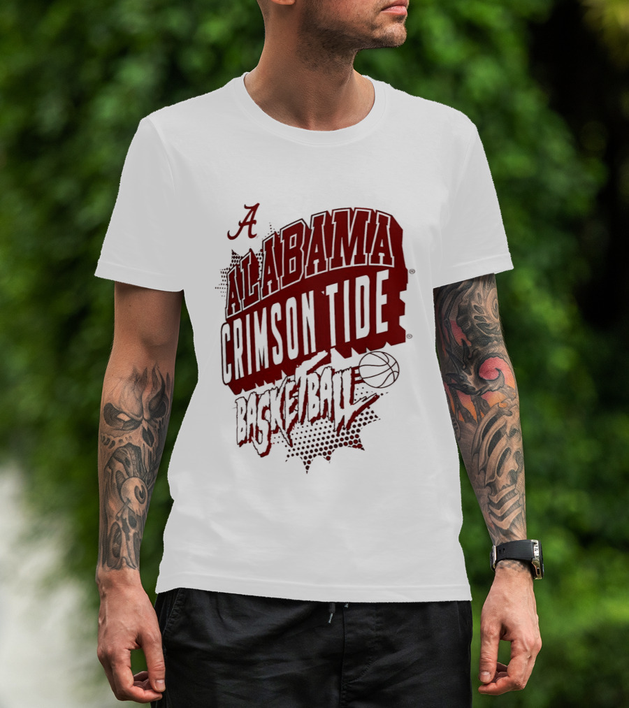 Alabama Crimson Tide Basketball NCAA Team Sports Fan T-Shirt