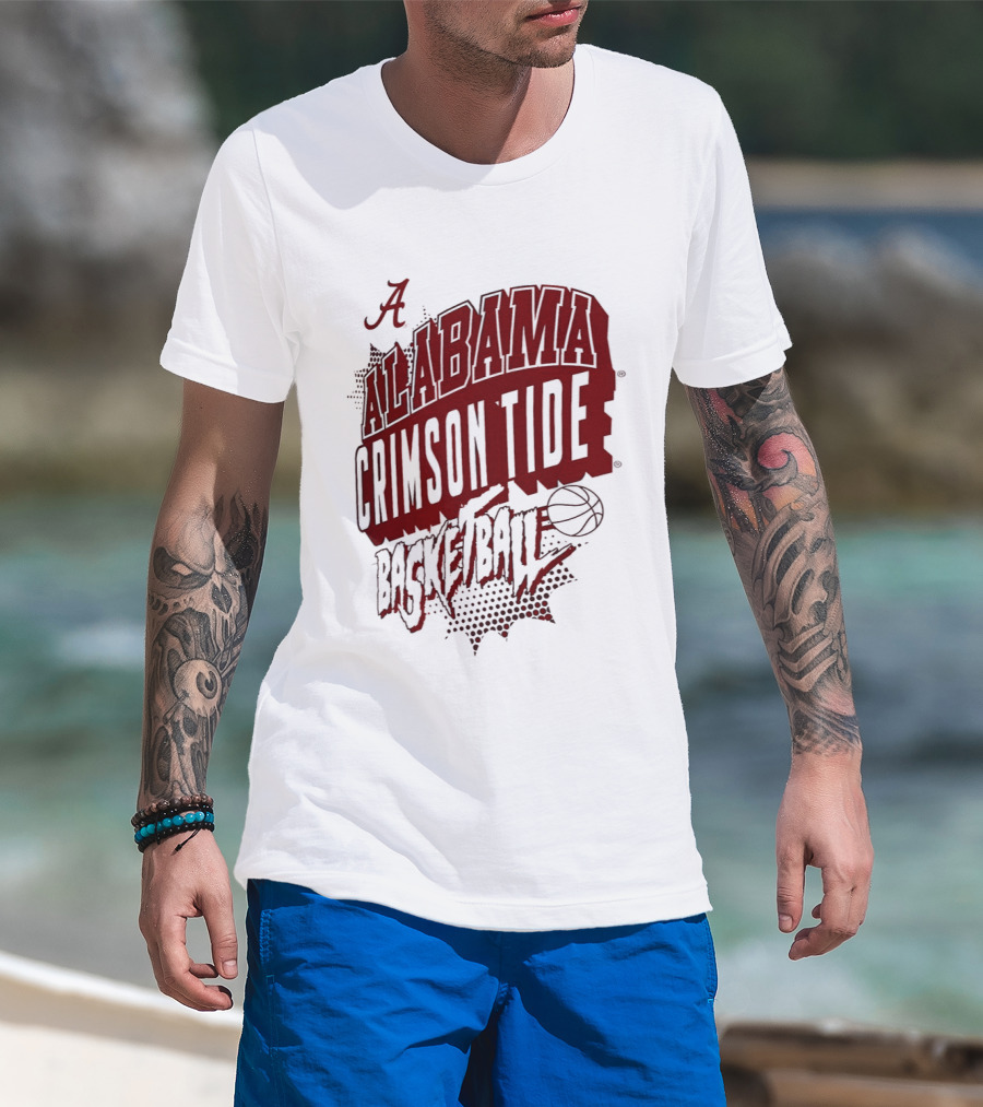 Alabama Crimson Tide Basketball NCAA Team Sports Fan T-Shirt