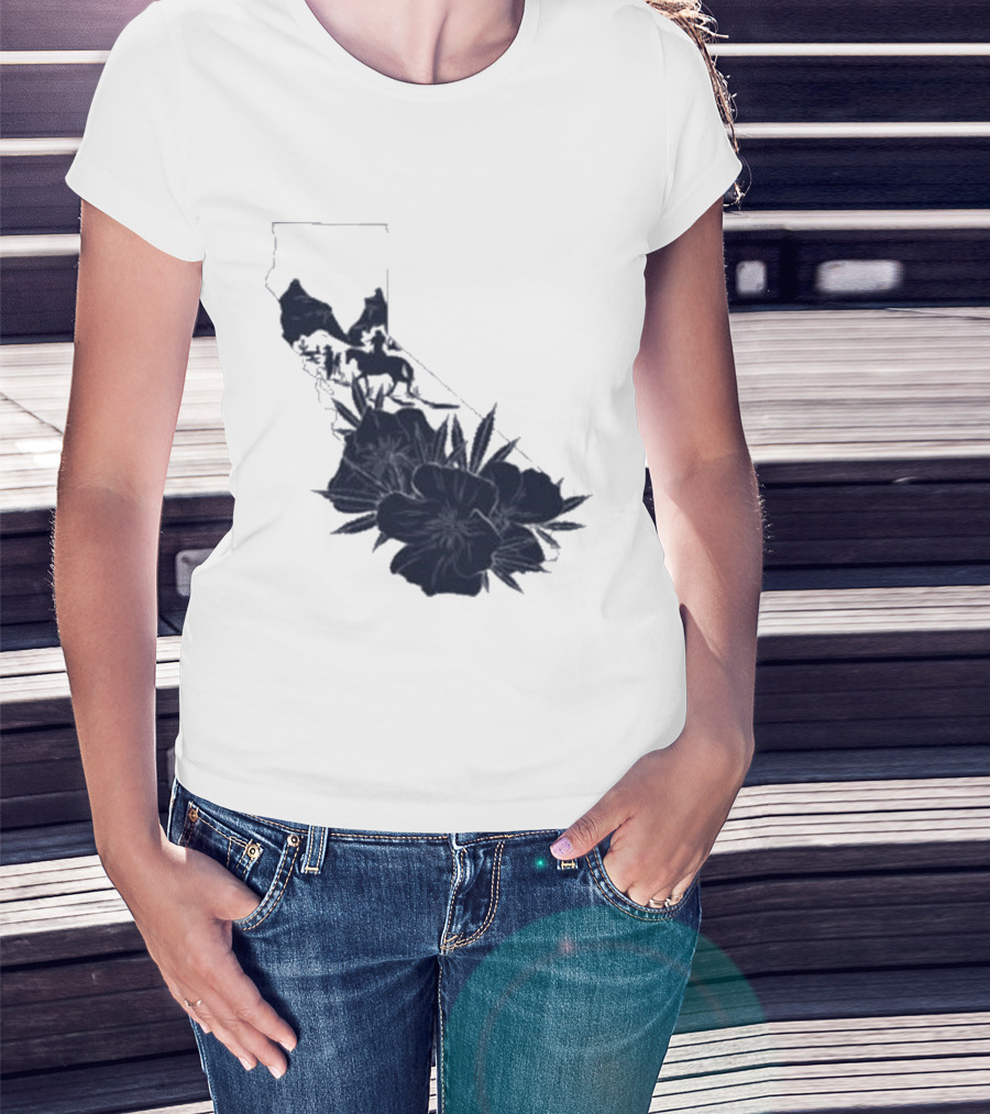 Crooks & Castles Califas California Script Floral T-Shirt