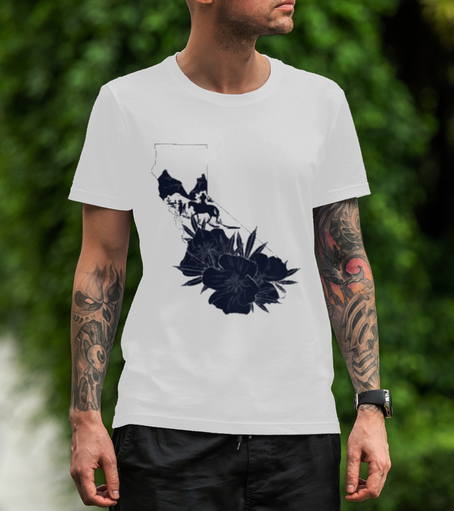 Crooks & Castles Califas California Script Floral T-Shirt