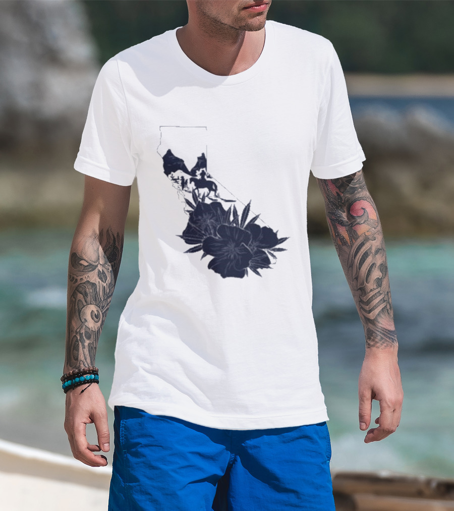 Crooks & Castles Califas California Script Floral T-Shirt