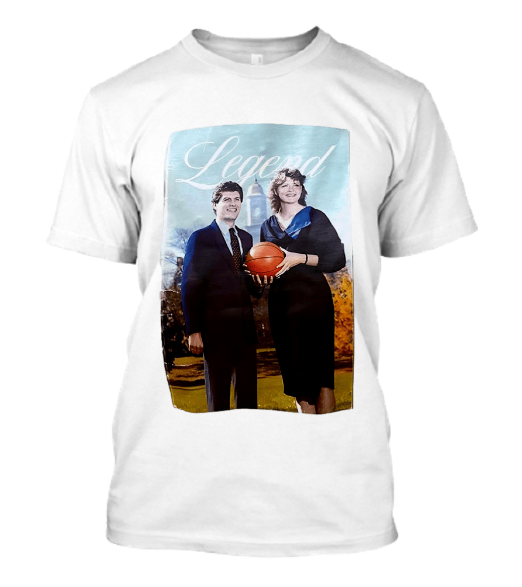 UConn Big East Legend Peggy Myers Basketball Custom T-Shirt