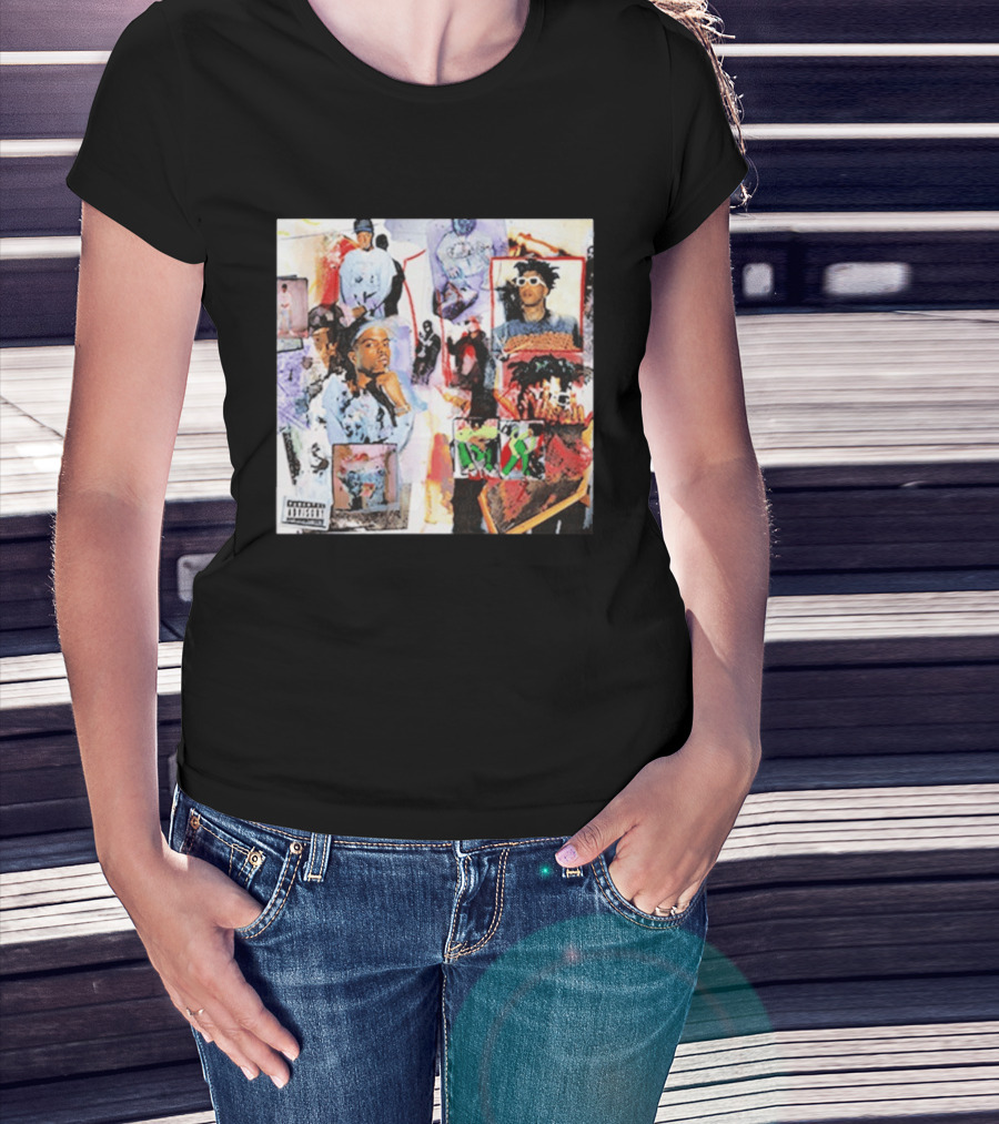 Pi'erre Bourne YO!88 Collage Explicit Content Vintage Style Photo Montage T-Shirt