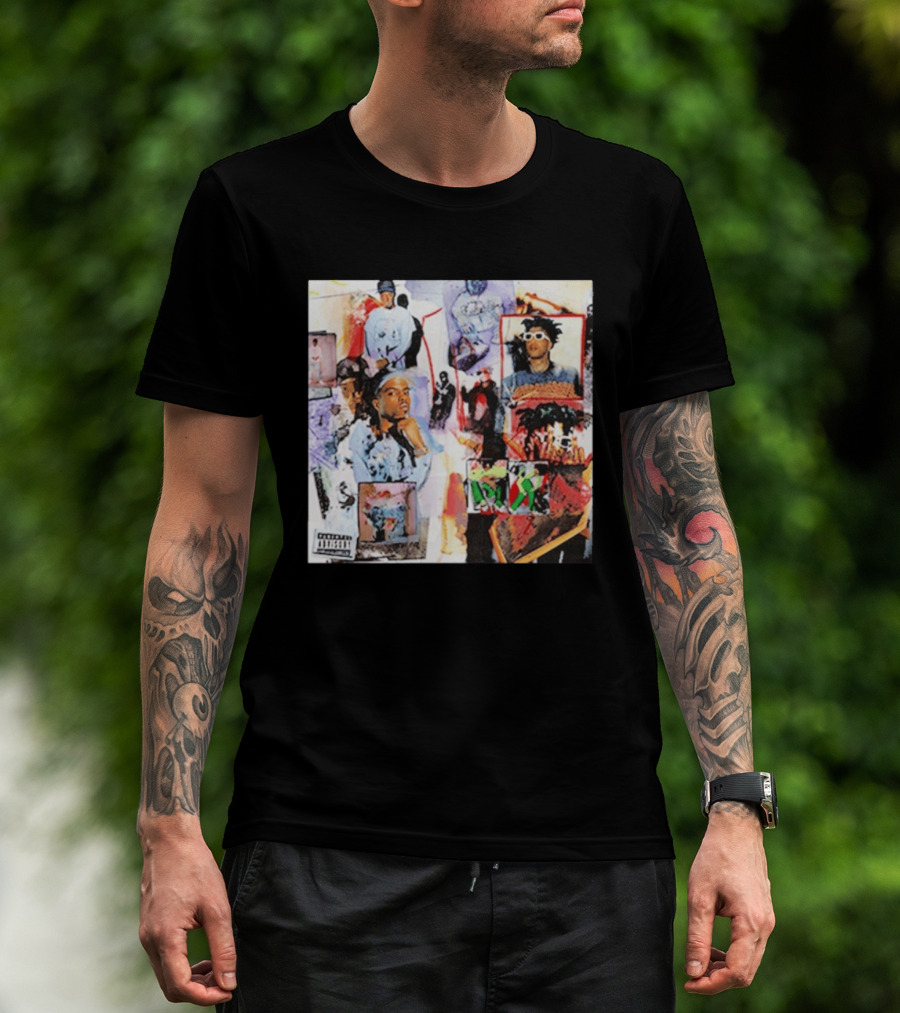 Pi'erre Bourne YO!88 Collage Explicit Content Vintage Style Photo Montage T-Shirt