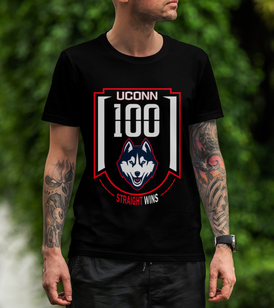 UConn Huskies 100 Straight Wins T-Shirt