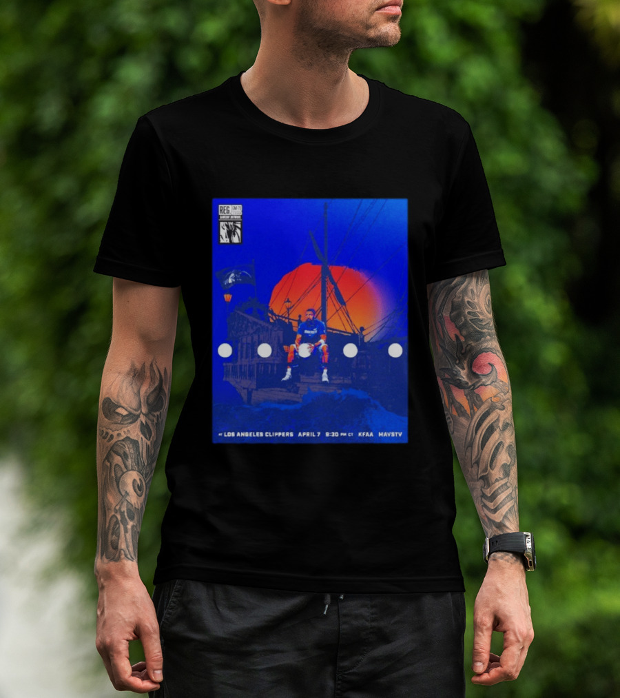 Kyrie Irving Dallas Mavericks Game At Los Angeles Clippers April 7 9:30 PM KFAA MavsTV T-Shirt