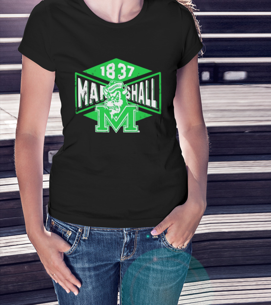 Marshall Thundering Herd 1837 Vintage Retro Team Spirit T-Shirt