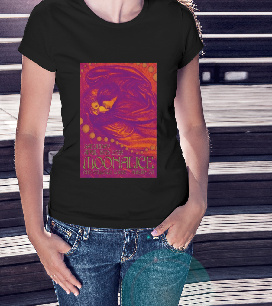 Moonalice Saturday April 18th 2026 Odd Fellows Lodge Auburn CA T-Shirt