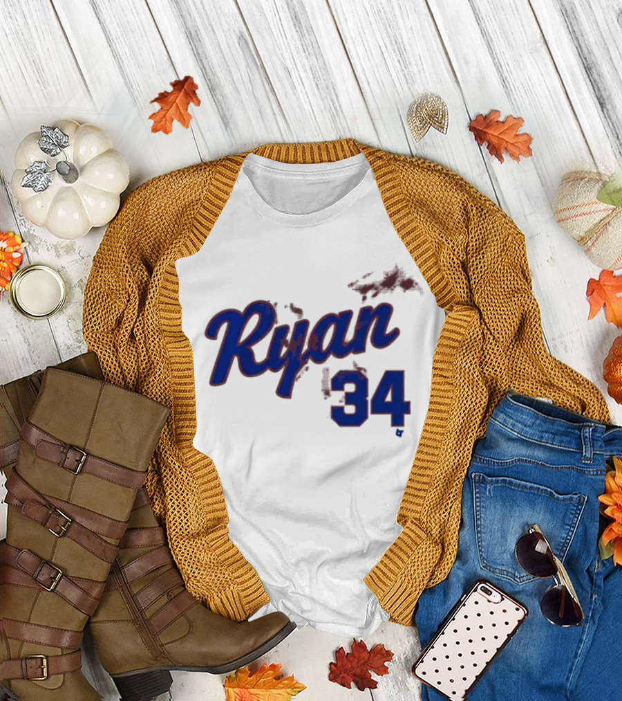 Ryan 34 Bloody Baseball Legend T-Shirt