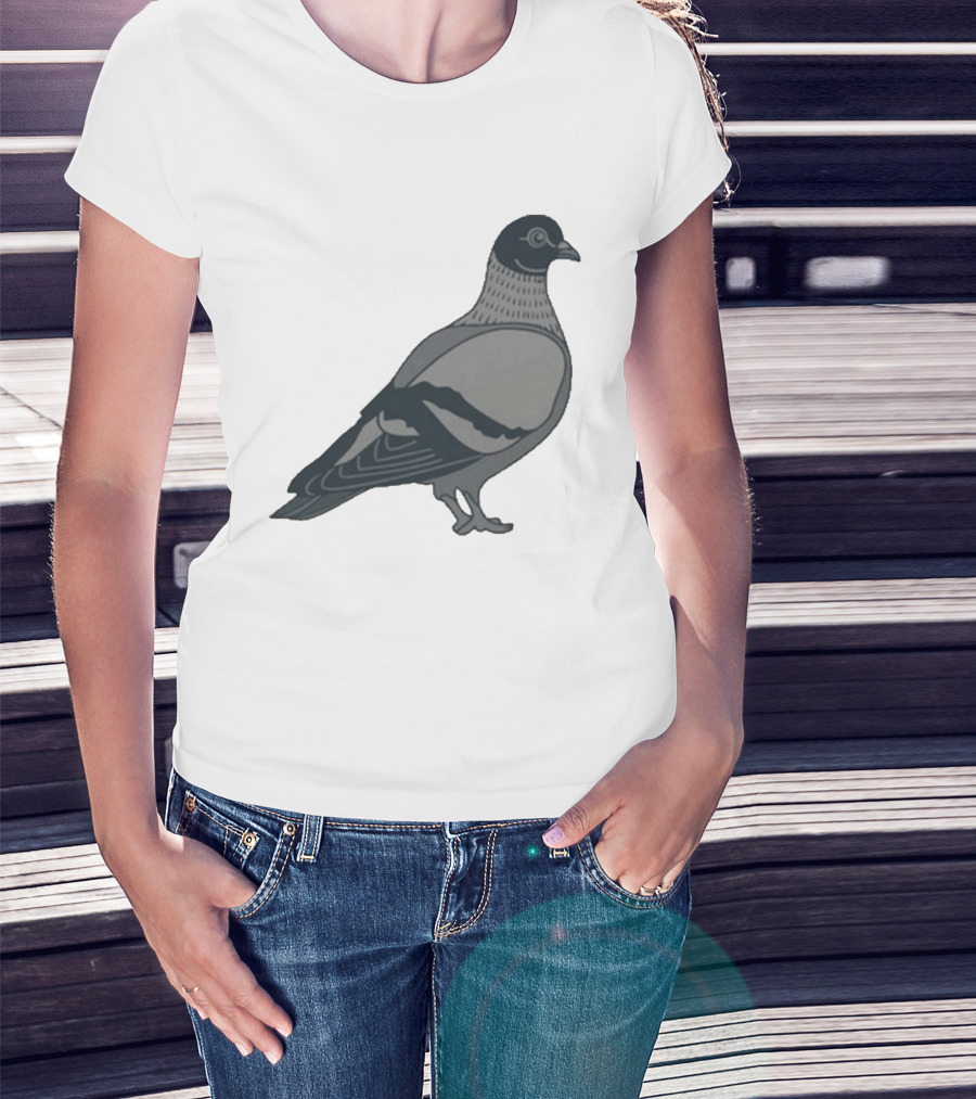 Pigeon Heavyweight Streetwear Symbolic T-Shirt