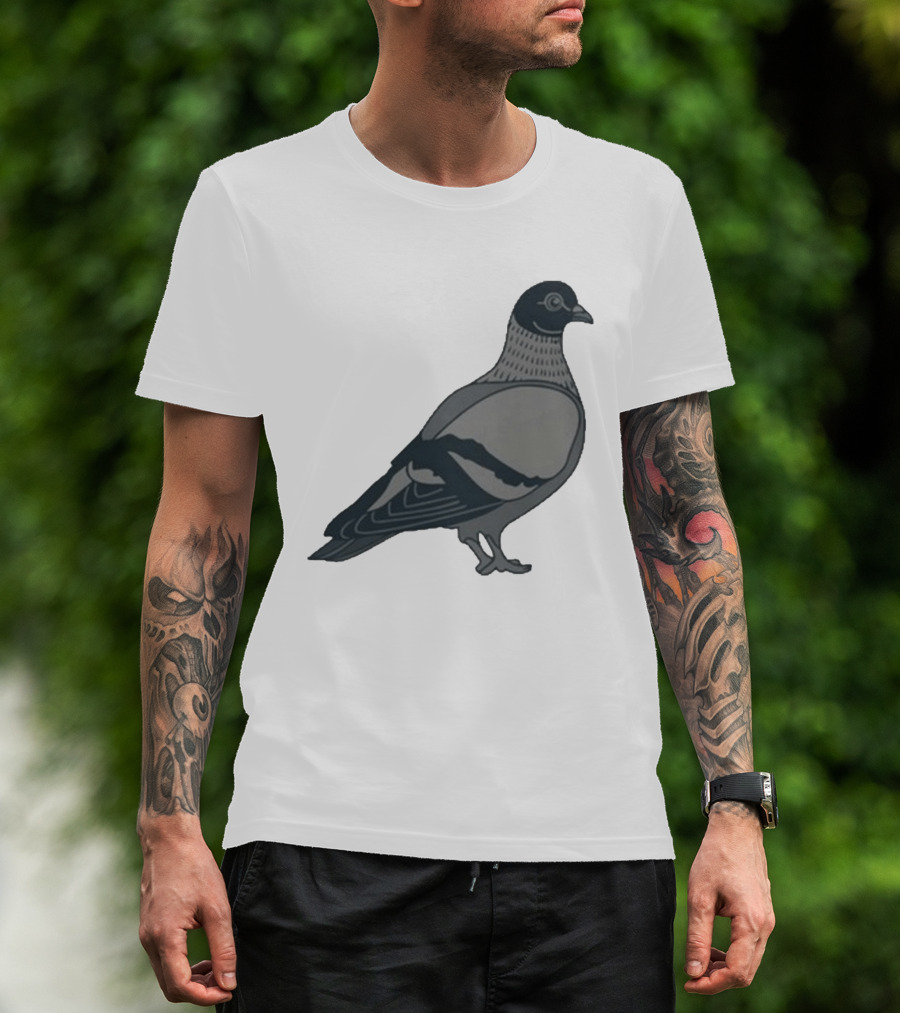 Pigeon Heavyweight Streetwear Symbolic T-Shirt