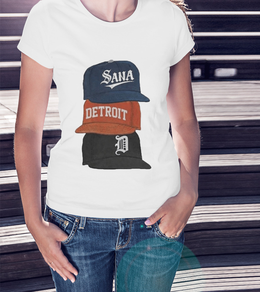 Sana Detroit Vintage Baseball Cap Collection D T-Shirt