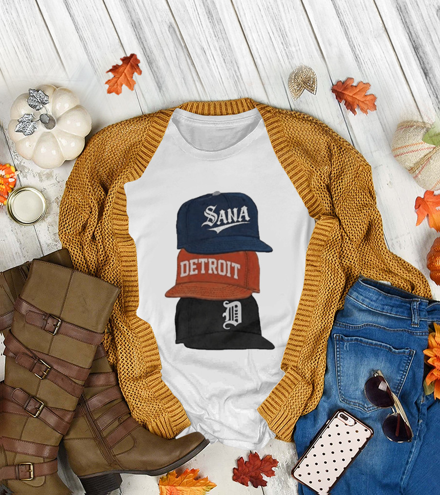 Sana Detroit Vintage Baseball Cap Collection D T-Shirt