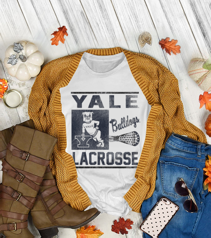 Yale Bulldogs Lacrosse Team Spirit Y T-Shirt