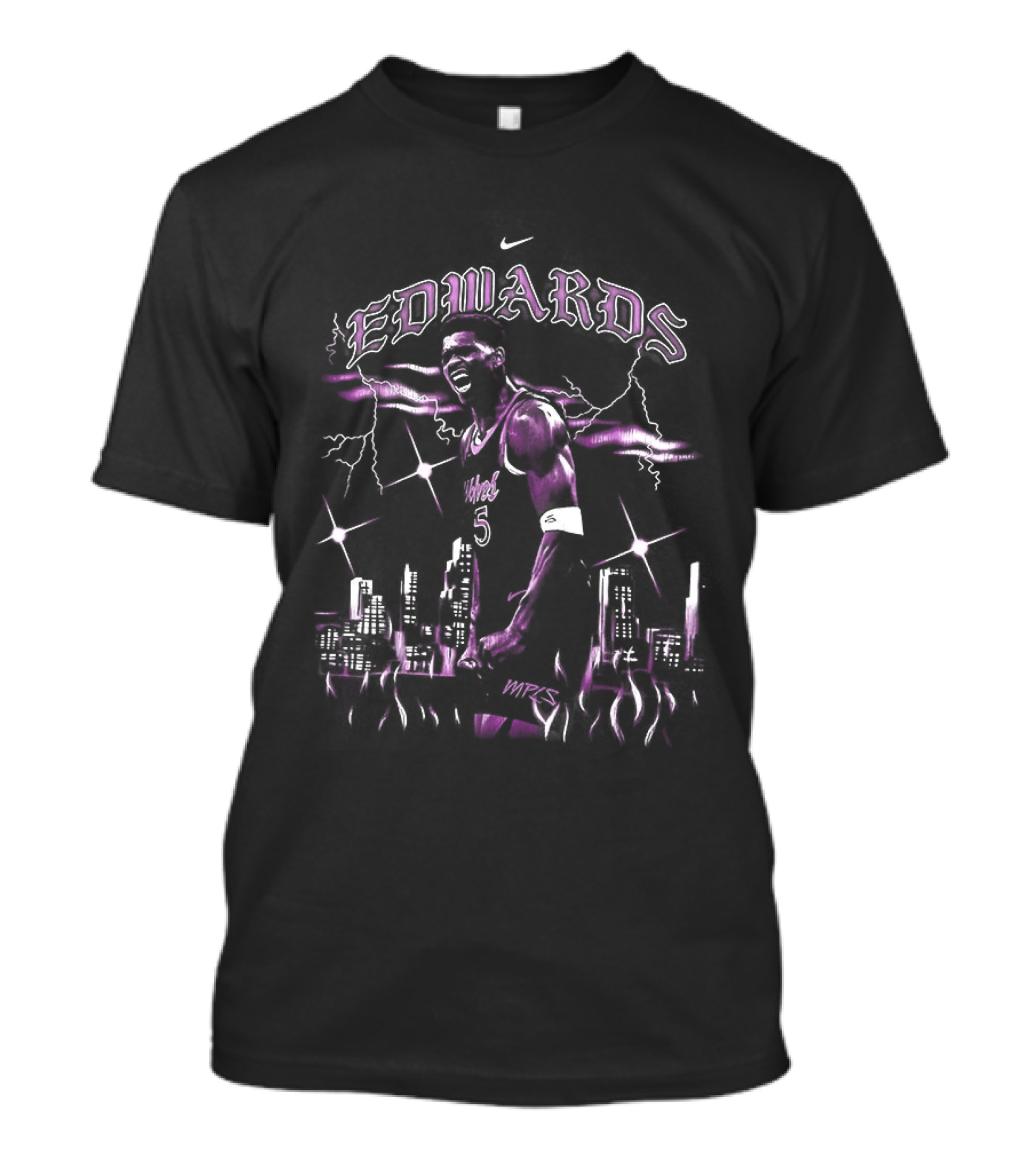 Anthony Edwards Minnesota Timberwolves NBA City Nike T-Shirt