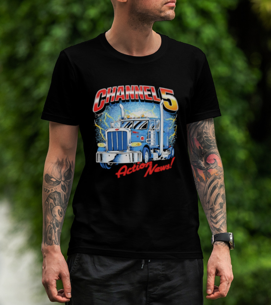 CHANNEL 5 Action News Truck Lightning T-Shirt