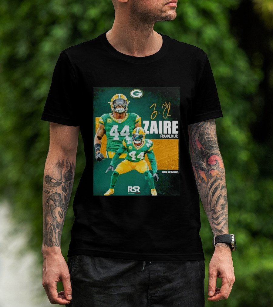 Zaire Franklin Jr Green Bay Packers 44 Signature Edition T-Shirt