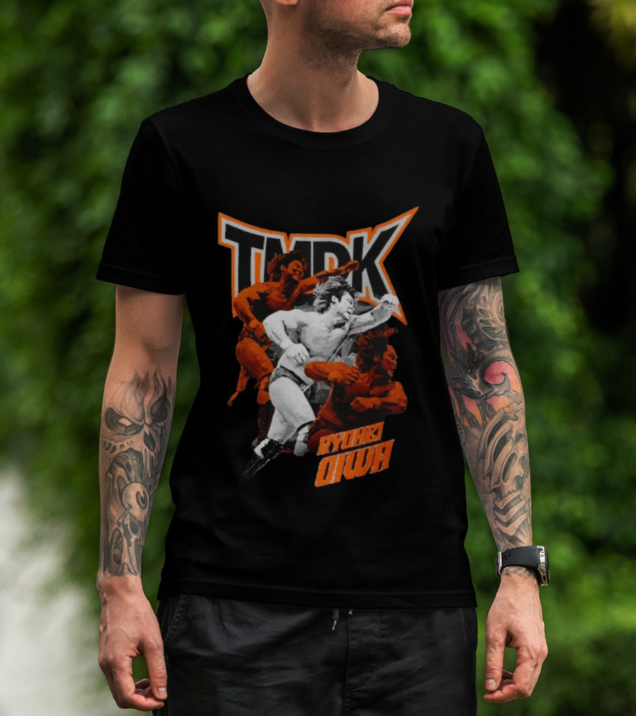 TMDK Ryohei Oiwa The Grip Wrestling Action Orange T-Shirt