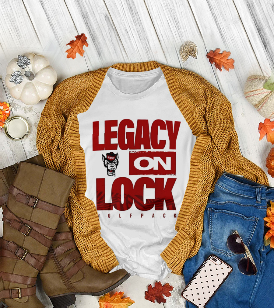 NC State Wolfpack Legacy On Lock 2026 March Madness T-Shirt
