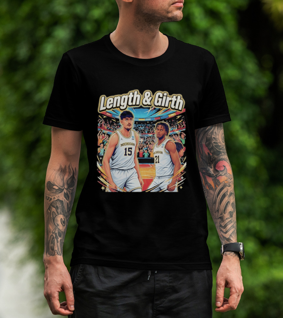 Aday Mara Morez Johnson Jr Michigan Wolverines Length & Girth T-Shirt