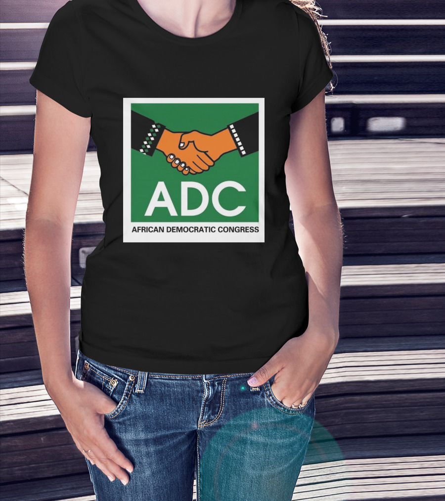 ADC African Democratic Congress Handshake Icon Green T-Shirt