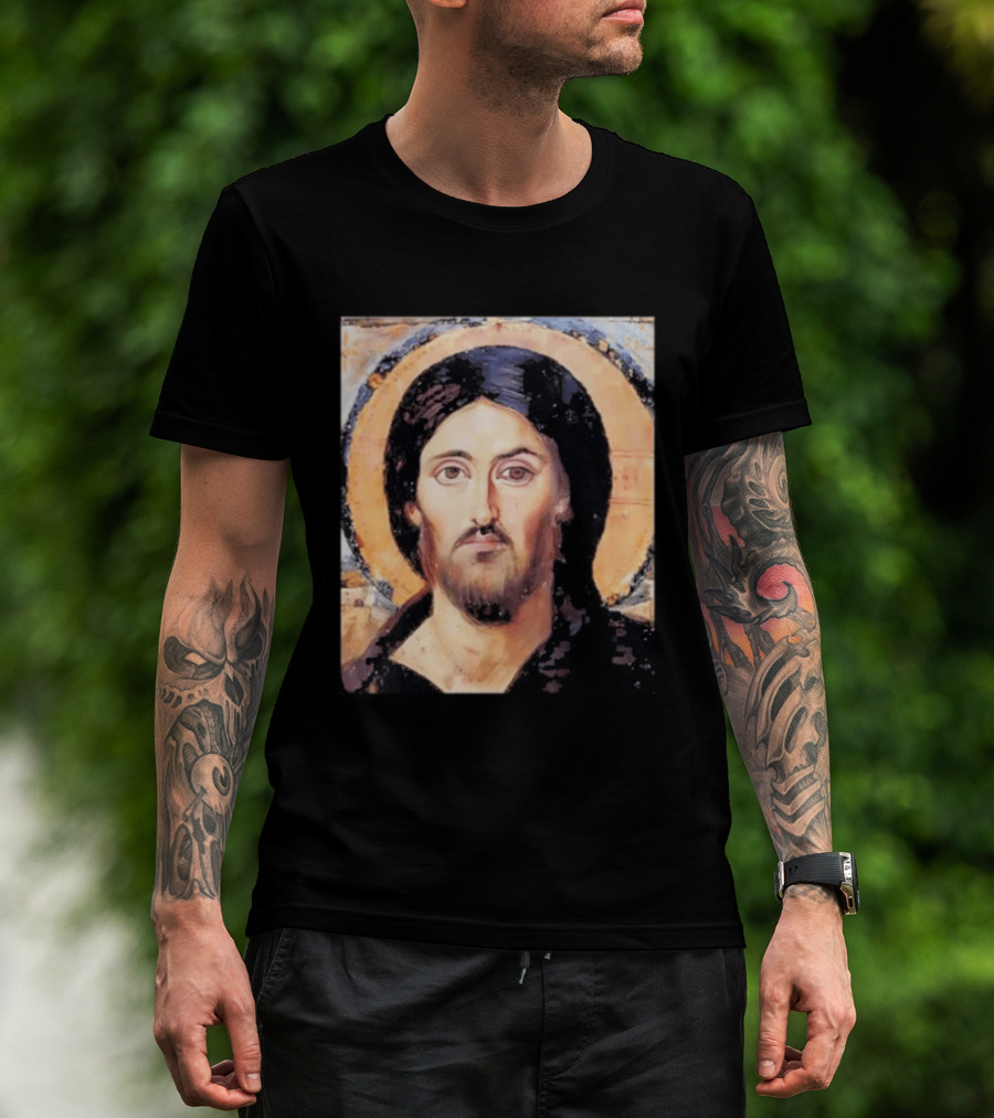 Jesus Christ Pantocrator Icon St. Catherine's Monastery Sinai T-Shirt