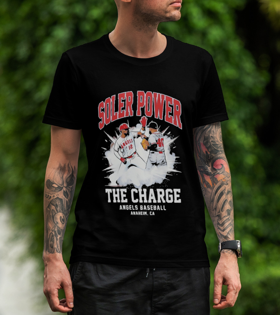 Soler Power The Charge Angels Baseball Anaheim CA T-Shirt