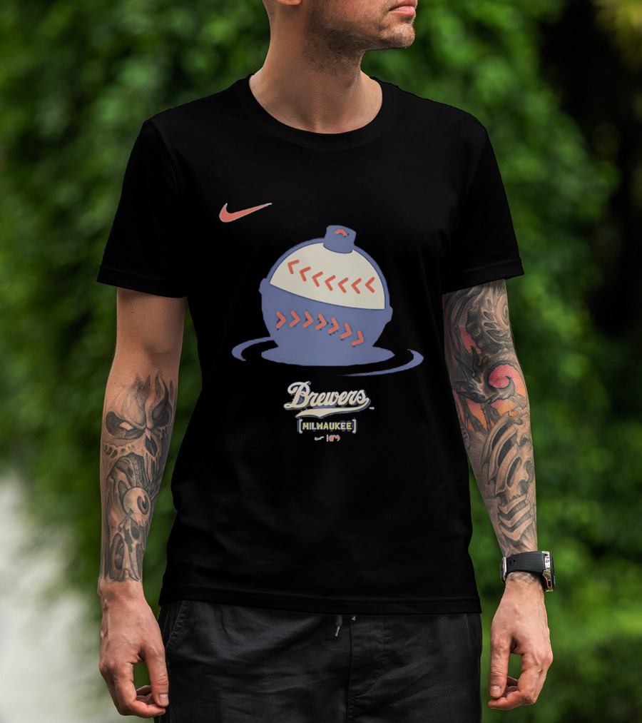 Nike Milwaukee Brewers Brewers Milwaukee 414 2026 City Connect Large T-Shirt