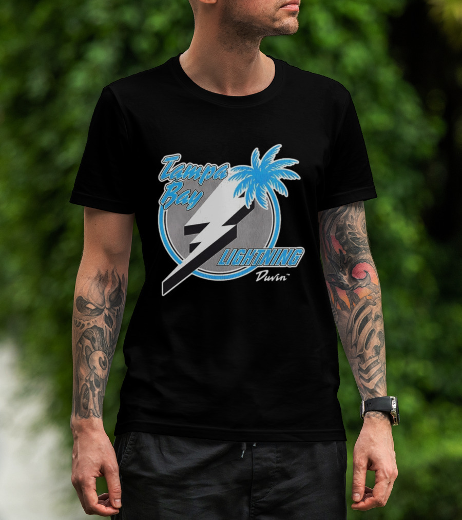 Tampa Bay Lightning NHL Tropics Palm Tree And Bolt T-Shirt
