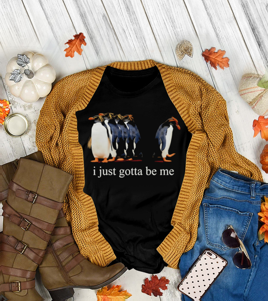 i just gotta be me penguin evolution journey 2001 national geo society T-Shirt