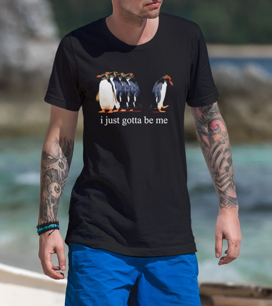 I Just Gotta Be Me Penguin Evolution Journey 2001 National Geo Society T-Shirt
