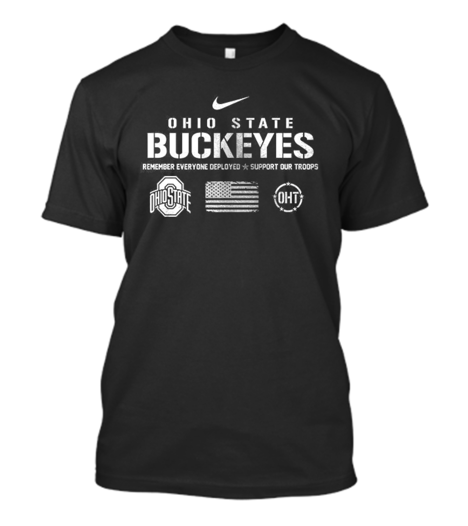 Ohio State Buckeyes Nike Red Friday Remember Everyone Deployed Scooter Elite Todd T-Shirt