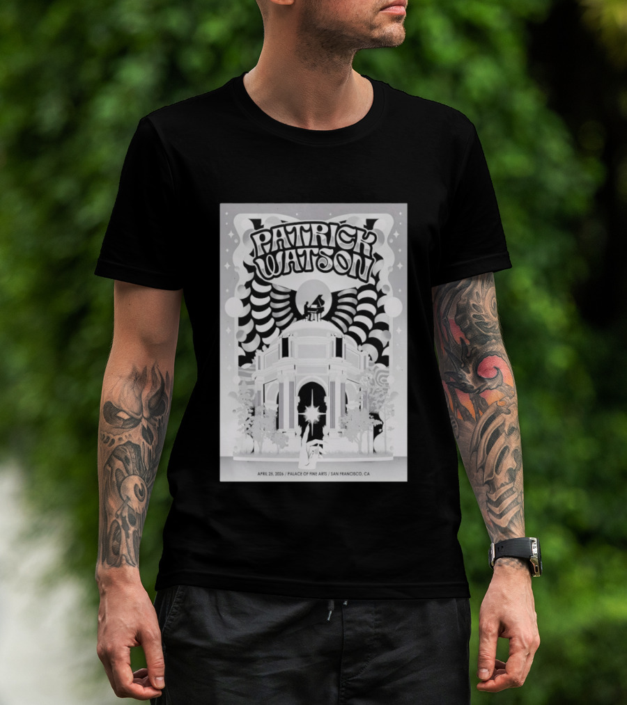 Patrick Watson April 25 2026 Palace Of Fine Arts San Francisco CA T-Shirt