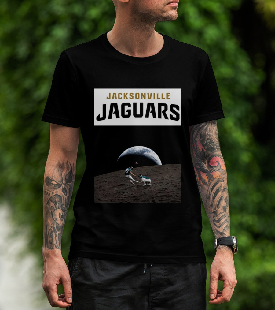 Jacksonville Jaguars Artemis II Moon Football T-Shirt